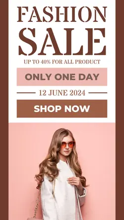 Fashion Sale Promotion for Social Media Story