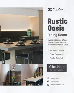 Dining Room Product Display Instagram Post