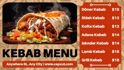 Food Kebab Menu Display Twitter Post