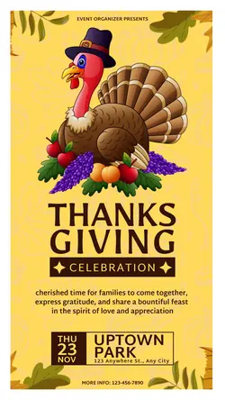Thanksgiving Celebration event Instagram Story