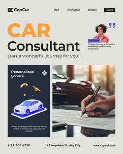 Car Automotive consultant Publicity Simple