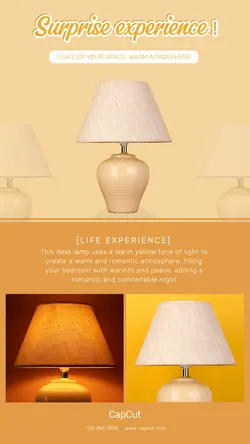 Household Product display table lamp weak marketing