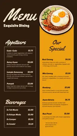 Food Indonesian Food Menu Instagram Story