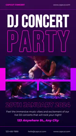 DJ Party Instagram Story
