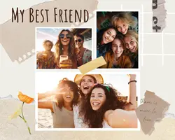 Non-marketing Friendship Photo Collage