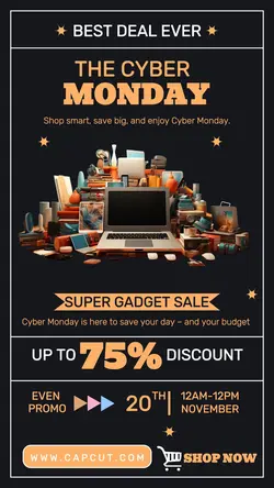 Cyber Monday gadget sales promotion 