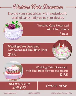 WEDDING CAKE DECORATION PROMOTION IG PORTRAIT