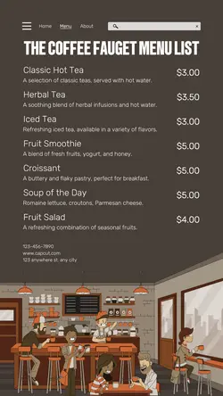Cafe Menu List Tiktok Post