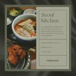 Aestetic Restaurant Instagram Post