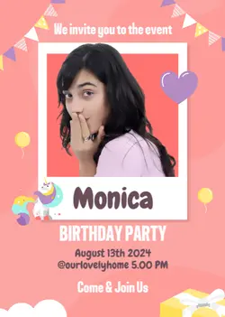 Non-marketing Birthday Invitation