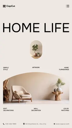 Home Furnishings a living room display Retro Style