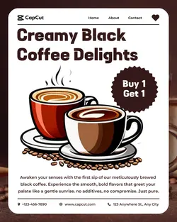 Food and Beverage Promotion Instagram Potrait