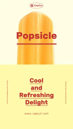 Food Popsicle Product display Minimalist