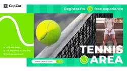 Sports tennis  Course Recruitment  simple style
