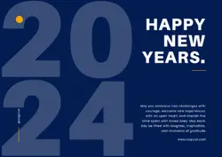 Non-Marketing New Years Card