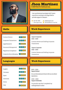 Business Corporate Paralegal Resume
