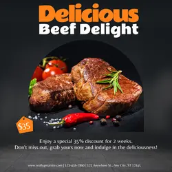 Sizzling Steak Spectacular Instagram Post