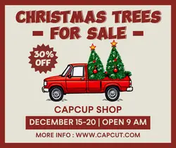 Christmas Trees Promotion Facebook Post