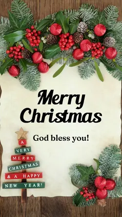 Christmas Greetings display Instagram story