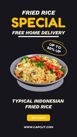 Fried Rice Special Sale Instagram Story