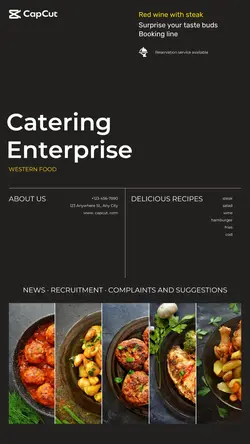 Business Catering enterprise Branding Minimalist