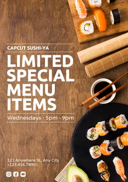 Food and Beverage - Sushi House Poster