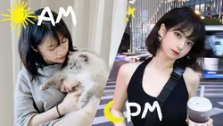 AM VS PM Daily Vlog Youtube Thumbnail