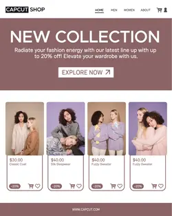 New Collection Fashion Industry Facebook Ad