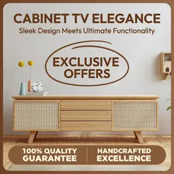 E-commerce Hero Image Furniture Cabinet TV