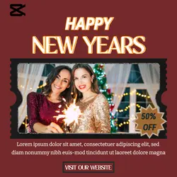 HAPPY new years instagram post