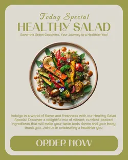 special healthy salad instagram post