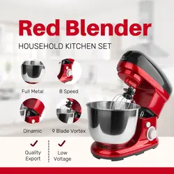 E-commerce Household Blender Product Callout Red