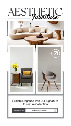 Furniture Promotion Tiktok Post White Minimalist