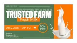 Fresh milk product display promotion