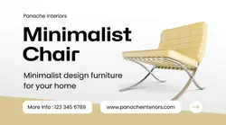 Minimalist chair Facebook Ads
