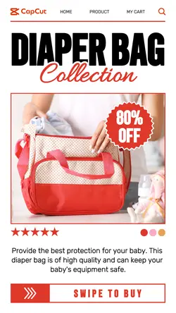 Fashion Industry Diaper Bag Sale Promotion Tiktok