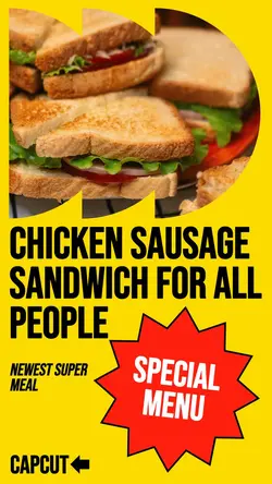 Yellow Maximalism Sandwich Display Story