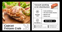 Fresh food Frozen crab Heavy promotion Business