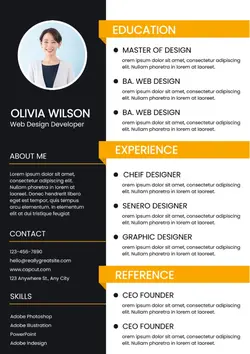 Business Resume Web Design Developer