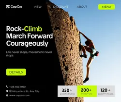Travel Rock-climb Branding Minimalist