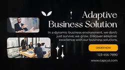 Dark Modern Adaptive Business Solution Twitter Post