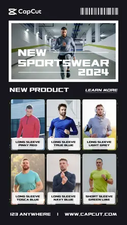7 Multi-product Image Men's Clothes New Product Men's Sportswear With Black Theme