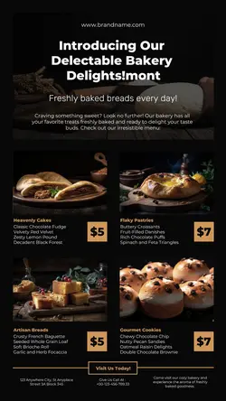 Bakery Menu Instagram Story Post
