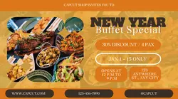 New Year Food Promotion Facebook Ad
