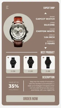 Watch Product Display for Instagram Story