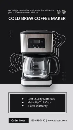 Electronic Drip Coffee Maker Product Display