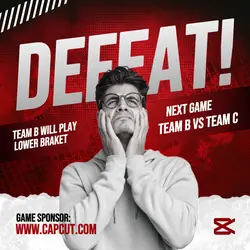 Esports Red Theme - Defeat