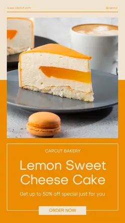 Cake Shop Modern Minimalist Instagram Story