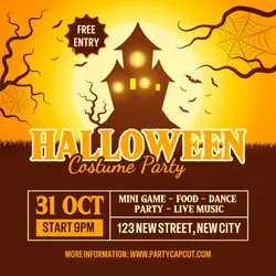 Halloween Costume Party Instagram Post