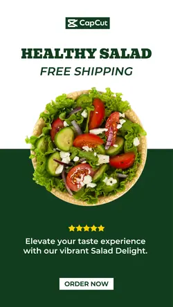 Food and Beverage Salad Shipping Instagram Story